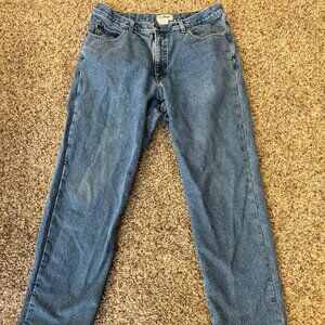 Men's Double L® Jeans, Classic Fit, Flannel-Lined - Men's Size 37/32 - 1917